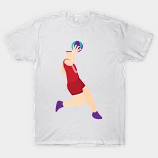 flat character basketball T-Shirt